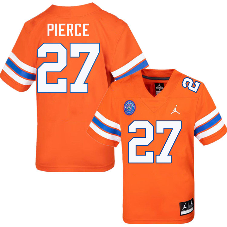 Dameon Pierce Florida Jersey,Florida Gators #27 Dameon Pierce Jersey Youth Uniforms-Throwback Orange